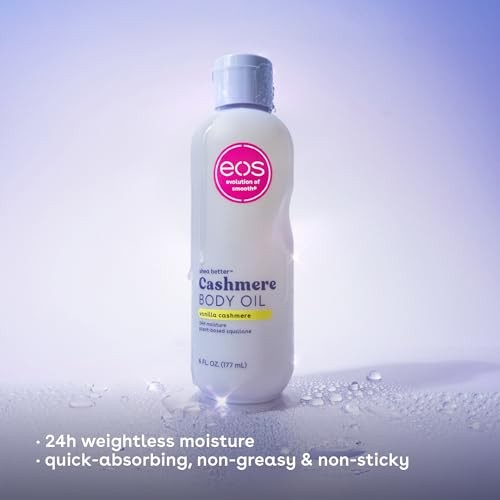 Eos Shea Butter Cashmere Body Oil, Vanilla Cashmere, 6 OZ