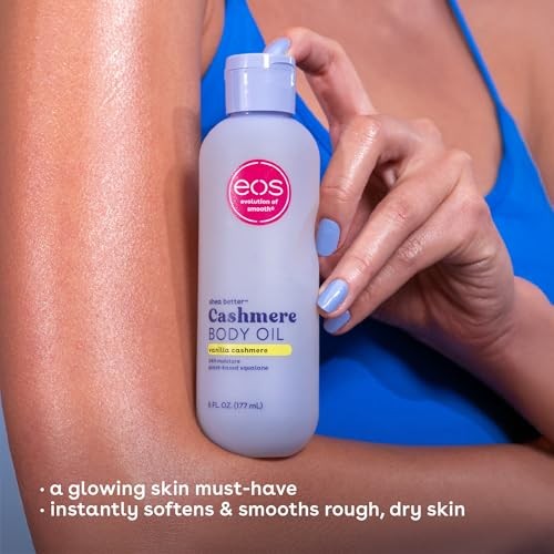 Eos Shea Butter Cashmere Body Oil, Vanilla Cashmere, 6 OZ