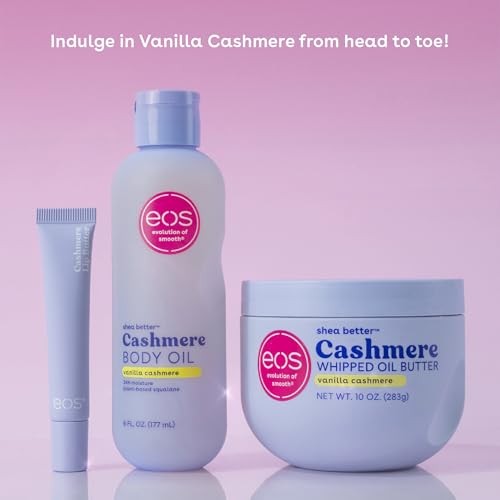 Eos Shea Butter Cashmere Body Oil, Vanilla Cashmere, 6 OZ