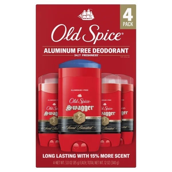 Old Spice Swagger Boosted Aluminum Free Deodorant, 3 Oz