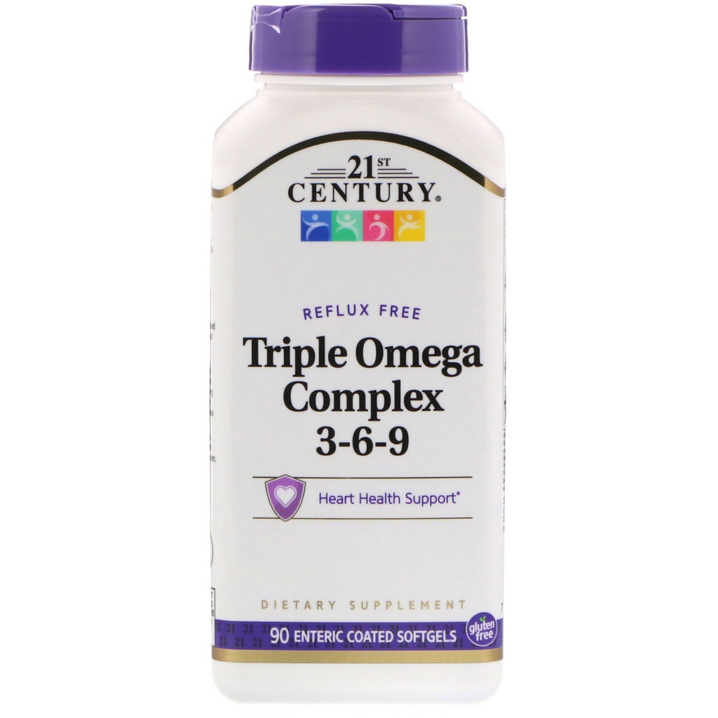 21st Century, Triple Omega Complex 3-6-9, 90 Softgels