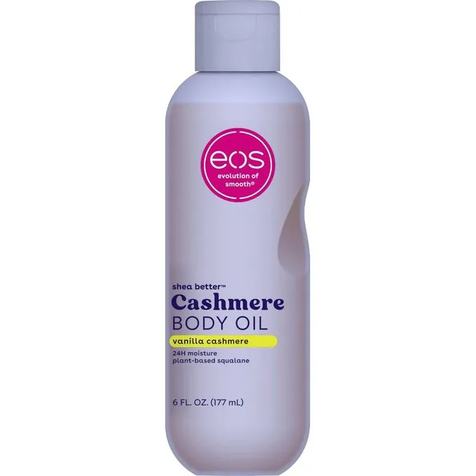 Eos Shea Butter Cashmere Body Oil, Vanilla Cashmere, 6 OZ