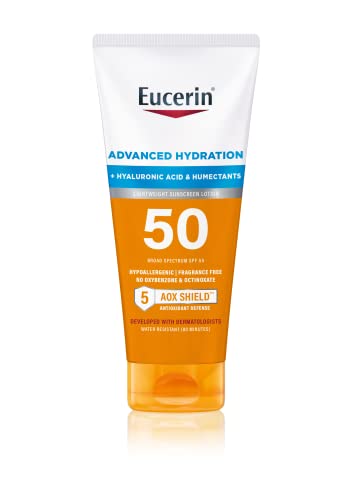 Eucerin Sun Advanced Hydration SPF 50 Sunscreen Lotion. 