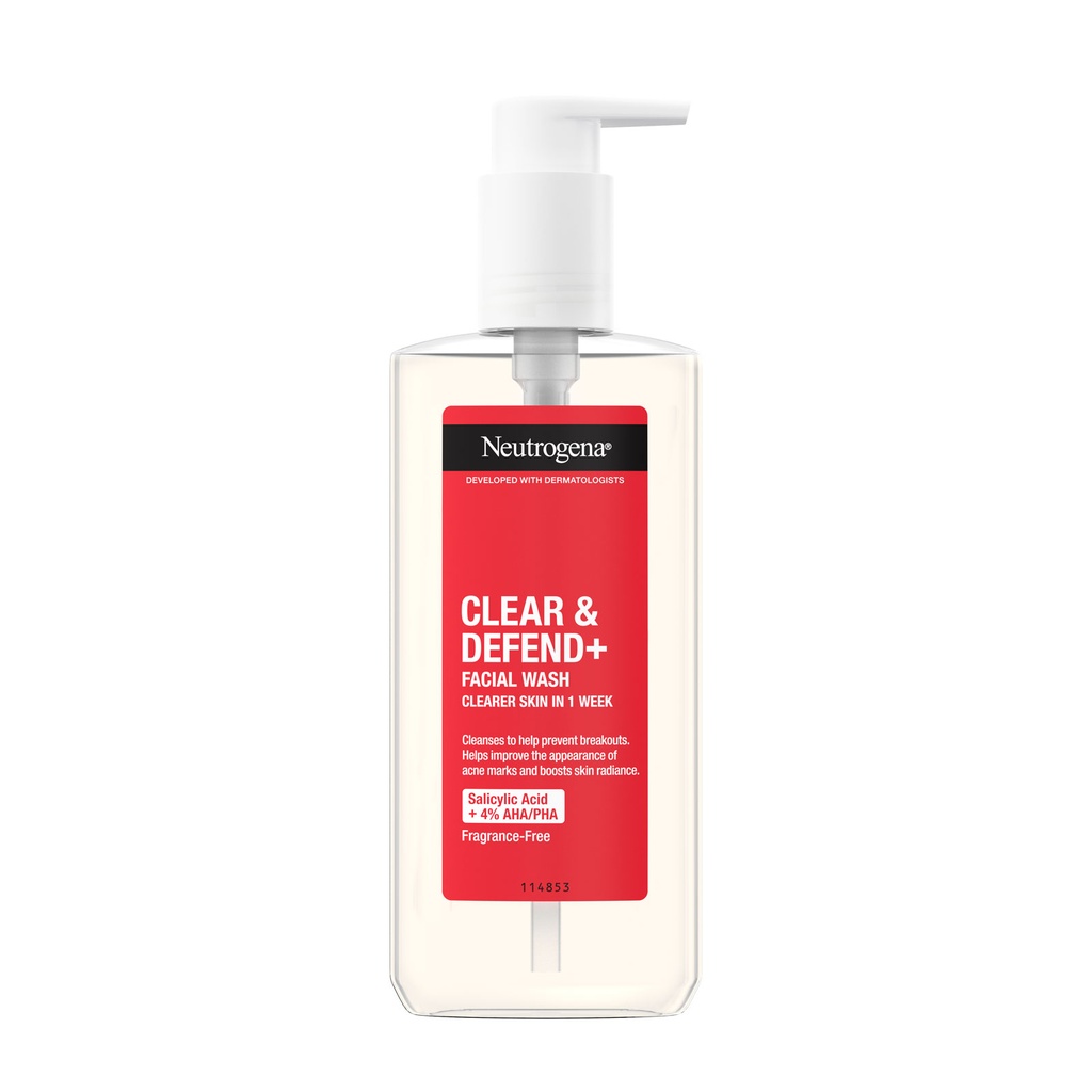Neutrogena Clear & Defend Plus Facial Wash 200ml-No Colour